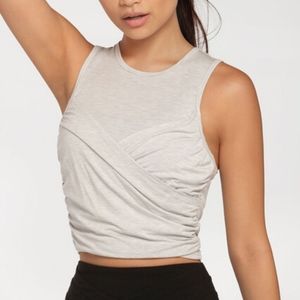 NEW Lorna Jane Faux Wrap Tank Size L